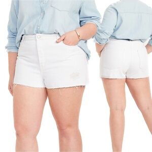 Old Navy 22/24W Secret Smoothing High Waisted OG Straight Cut-Off Shorts (N13.6)